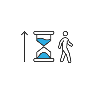 icone sito Increased walkaway time Increased walkaway time